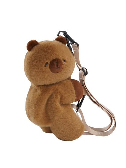 Cute Capybara Brown 21cm/30cm/45cm Plush Backpack/Crossbody
