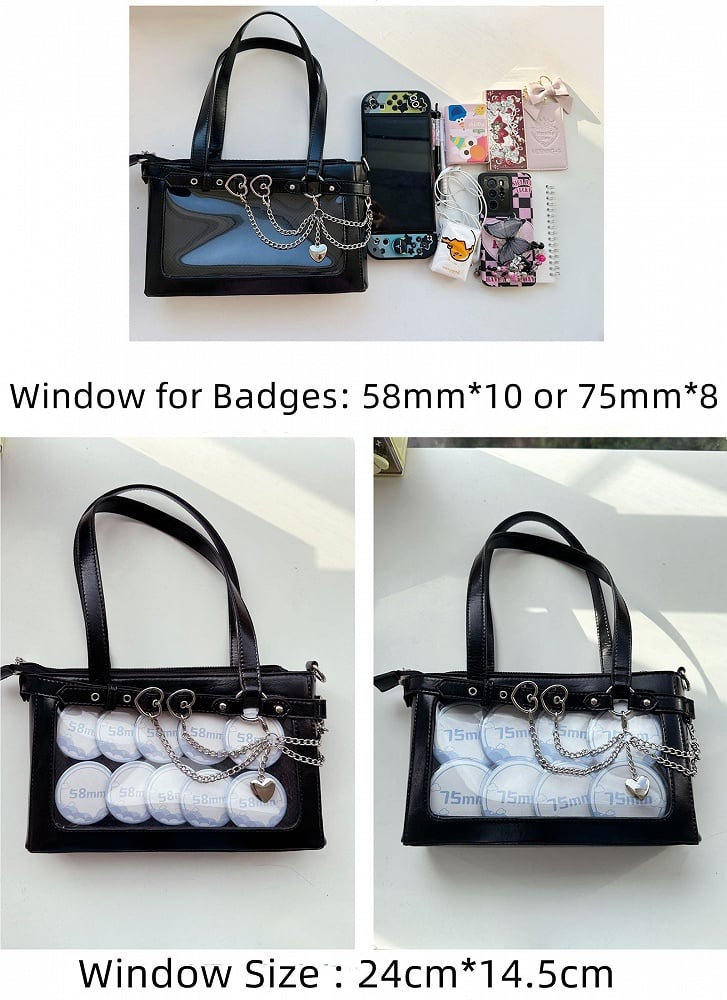 Detachable Chains White Ita Shoulder Bag