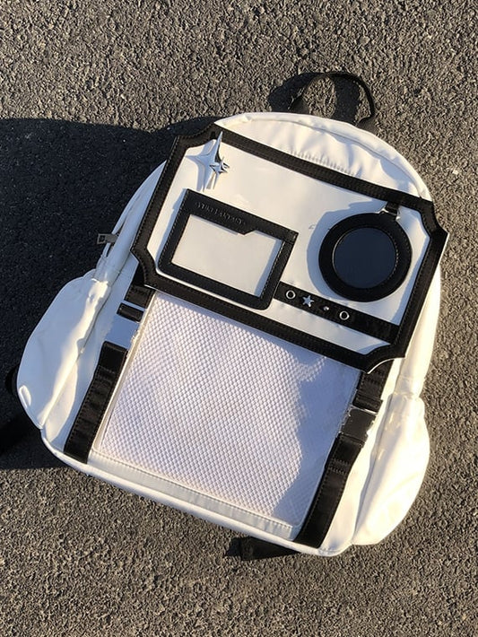 Beige Stars Large Capacity Ita Backpack