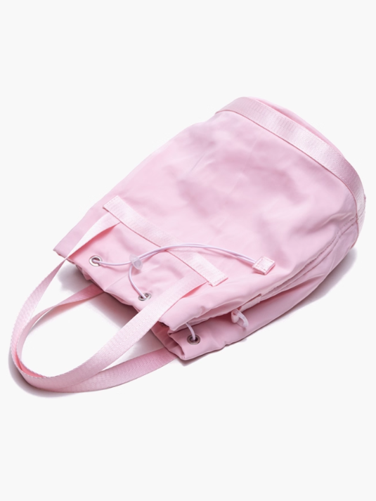 Deamy & Large Capacity Pink Drawstring Bucket Bag In Kawaii Style