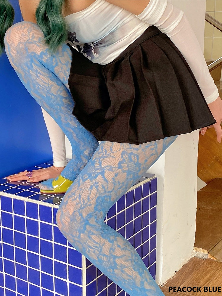 6 Color Options Lace Tights