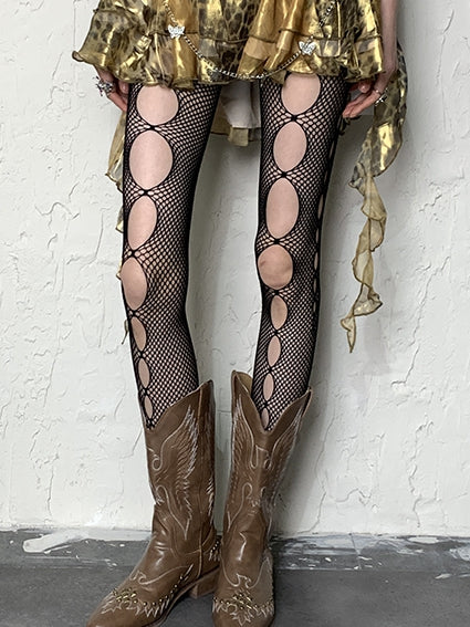 Y2K Hollow-out Tights 4 Color Options