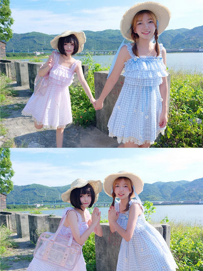 Pink/Black Sheer Ita Tote Bag