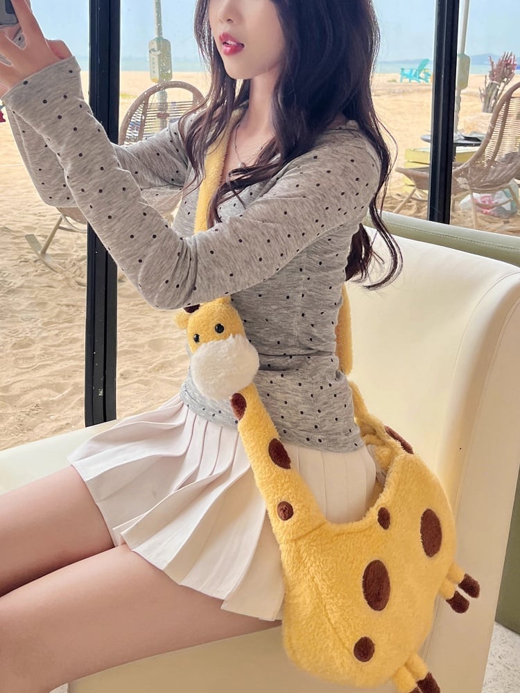 Yellow Giraffe Crossbody Bag