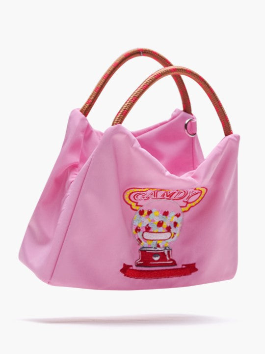 Playful Pink Candy Machine Design Phone Bag