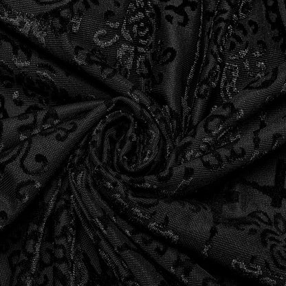 Black Goth High Collar T-shirt