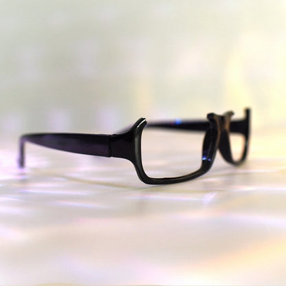 Black Cyberpunk Semi-rimless Glasses Lensless Eyeglasses Frame
