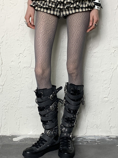 4 Options Hollow-out Design Y2K Tights