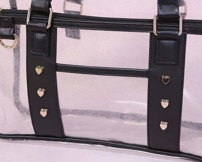 Pink/Black Sheer Ita Tote Bag