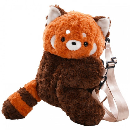 Cute Red Panda Brown 40cm Plush Backpack/Crossbody Bag