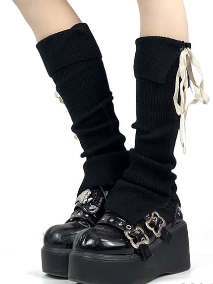 5 Color Options Knitted Leg Warmers