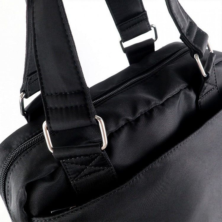 Black & Dark Gray Letters Embroidery Ita Bag