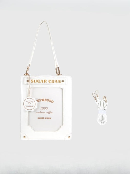 White Letter Decorated Ita Bag