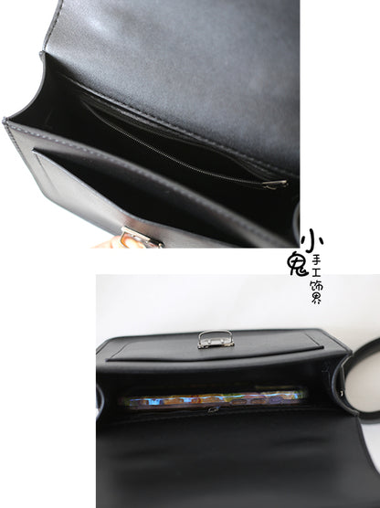 Preppy Style Jirai Kei Bowknots JK Flap Shoulder Bag 3 Color Options Landmine Style Crossbody