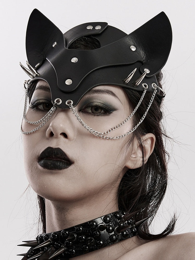 Black Punk Fox Mask