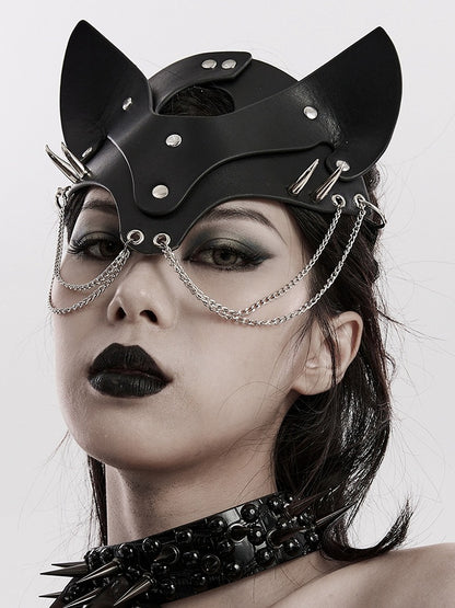 Black Punk Fox Mask
