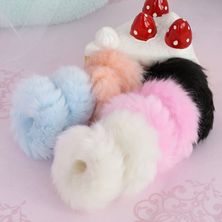 9 Colors Cute Lolita Plush Hair Tie