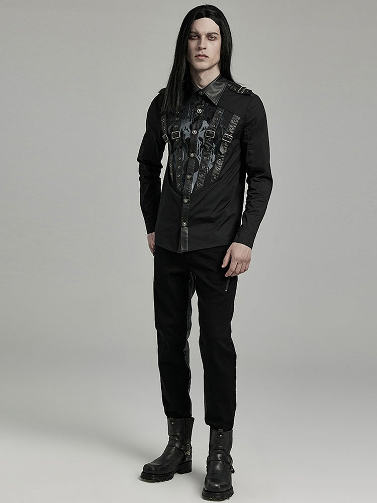 Punk Handsome Printed Shirt