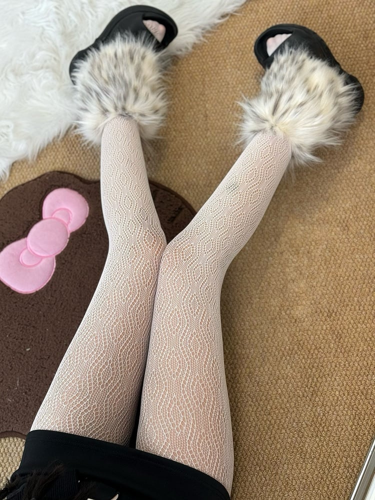 Brown/Gray/Black/White Y2K Tights