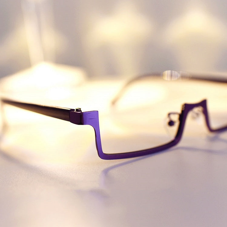 Cyberpunk Purple Eyeglass Frame