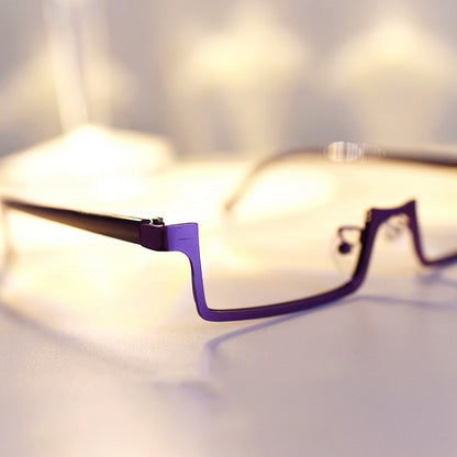 Cyberpunk Purple Eyeglass Frame
