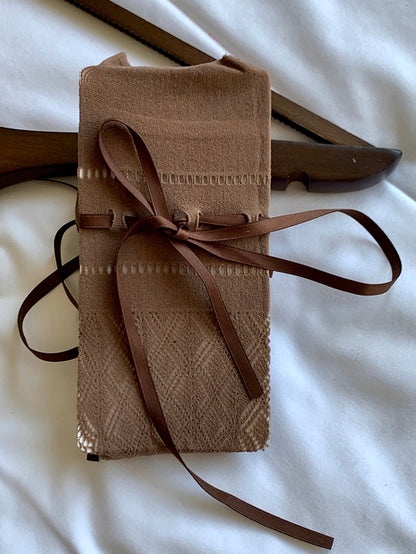 6 Color Options Self-tie Strap Diamond Pattern Over-knee Stockings