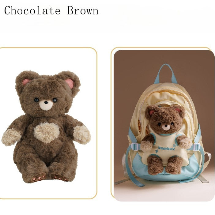 Yellow&Green Cut-out Design Backpack With 5 Options Detachable Plushie