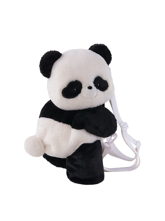 Cute Giant Panda Black and White 42cm Plush Backpack/Crossbody