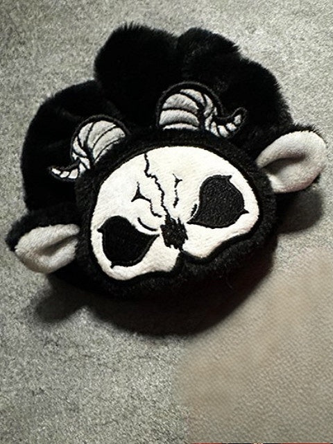 Black and White Grim Reaper Gothic Scrunchie
