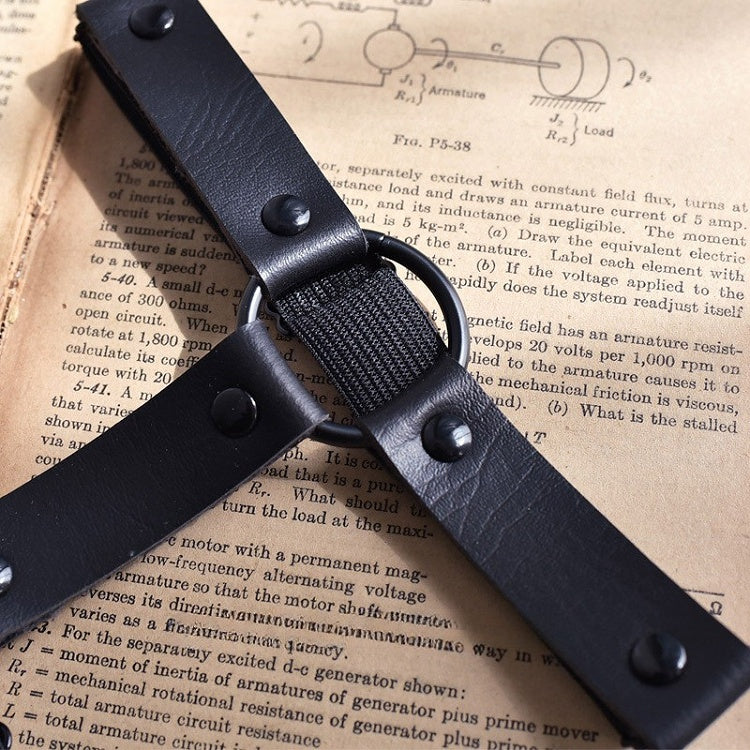 Cyberpunk Y2K Black PU Garter