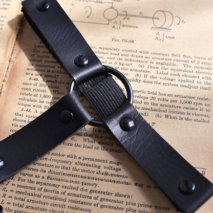 Cyberpunk Y2K Black PU Garter