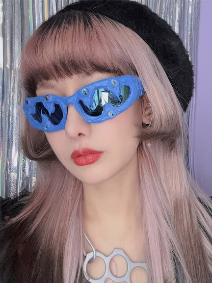 3 Options Eyes Decorated Sunglasses