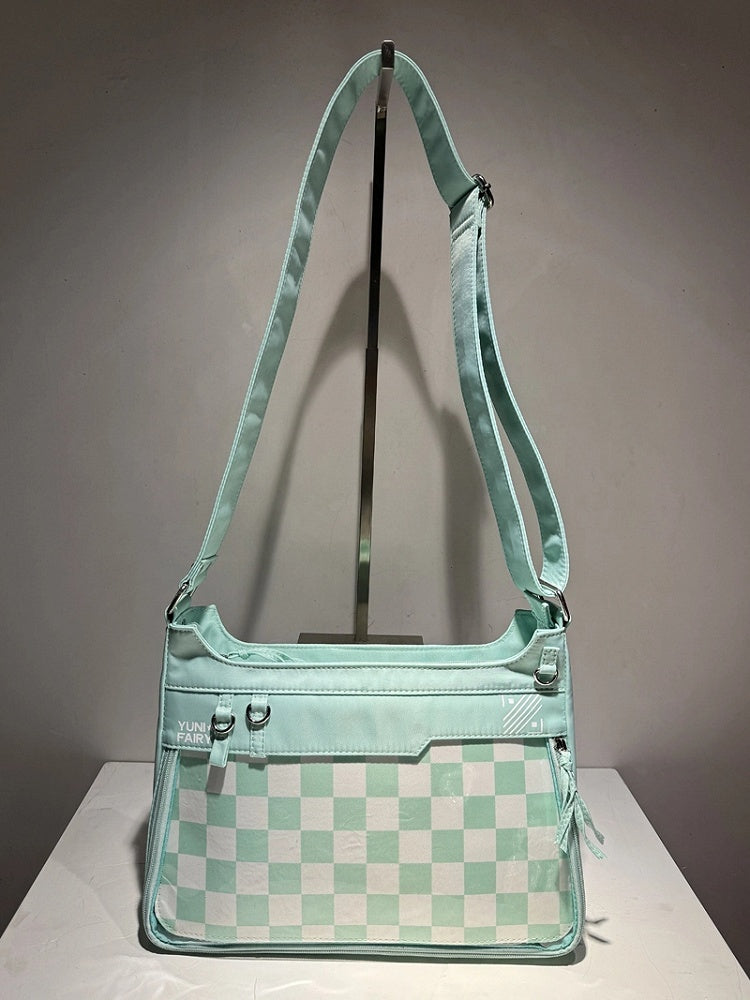 Green Unisex Nylon Ita Bag - Comes with Adjustable Strap & Large Capacity