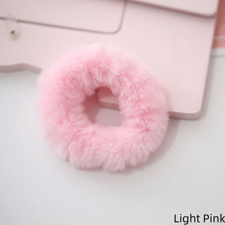 9 Colors Cute Lolita Plush Hair Tie