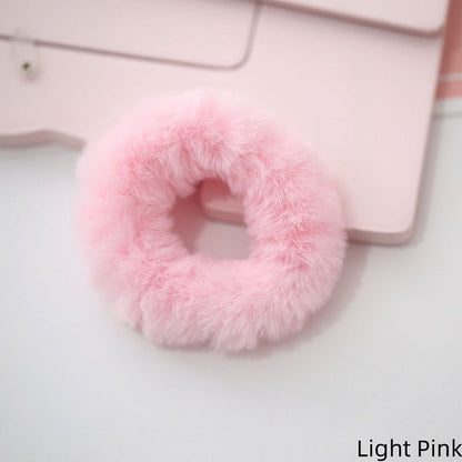 9 Colors Cute Lolita Plush Hair Tie