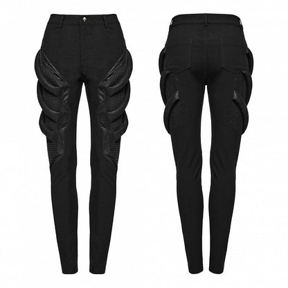 Black Punk Techwear Trousers