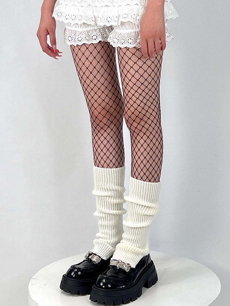 Black/White Y2K Regular Version Fishnet Tights