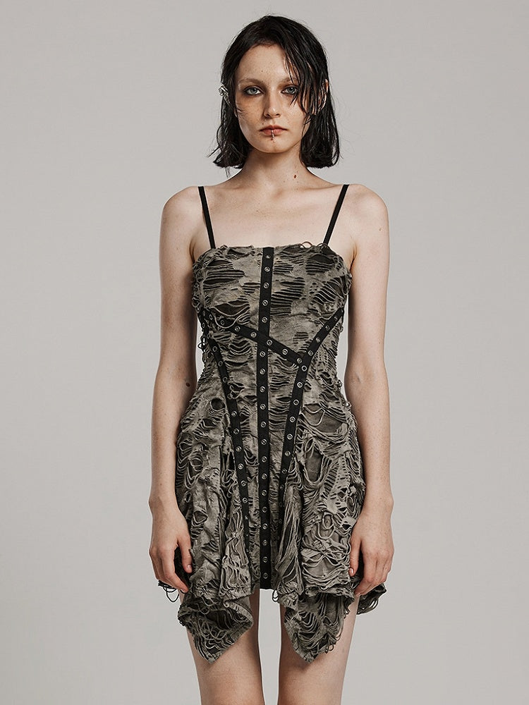 Black Coffee Wasteland Punk Slip Dress