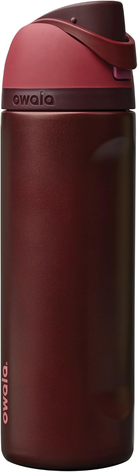 Owala FreeSip Insulated Stainless Steel Water Bottle with Straw for Sports, Travel, and School BPA-Free Sports Water Bottle, 24 oz, Beach House