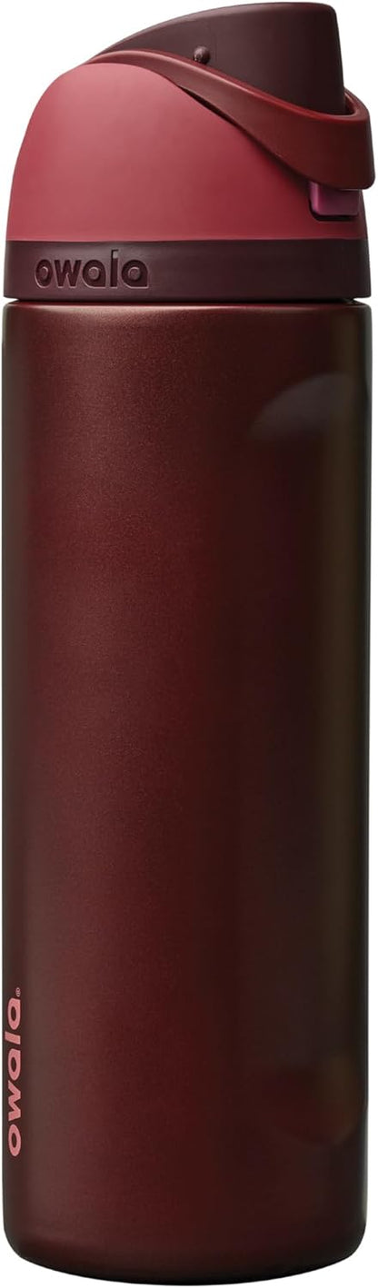Owala FreeSip Insulated Stainless Steel Water Bottle with Straw for Sports, Travel, and School BPA-Free Sports Water Bottle, 24 oz, Beach House