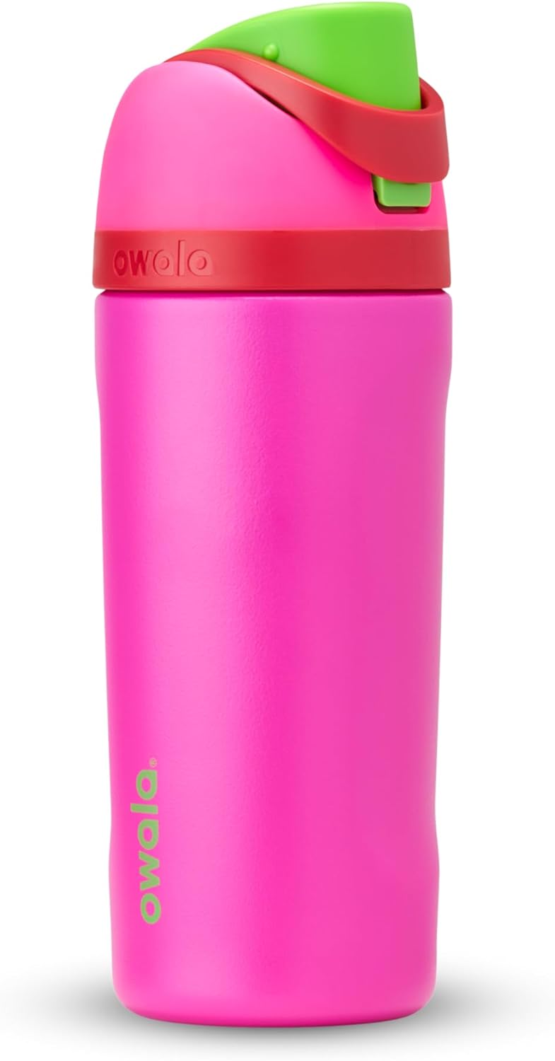 Owala FreeSip Insulated Stainless Steel Water Bottle with Straw for Sports, Travel, and School BPA-Free Sports Water Bottle, 24 oz, Beach House