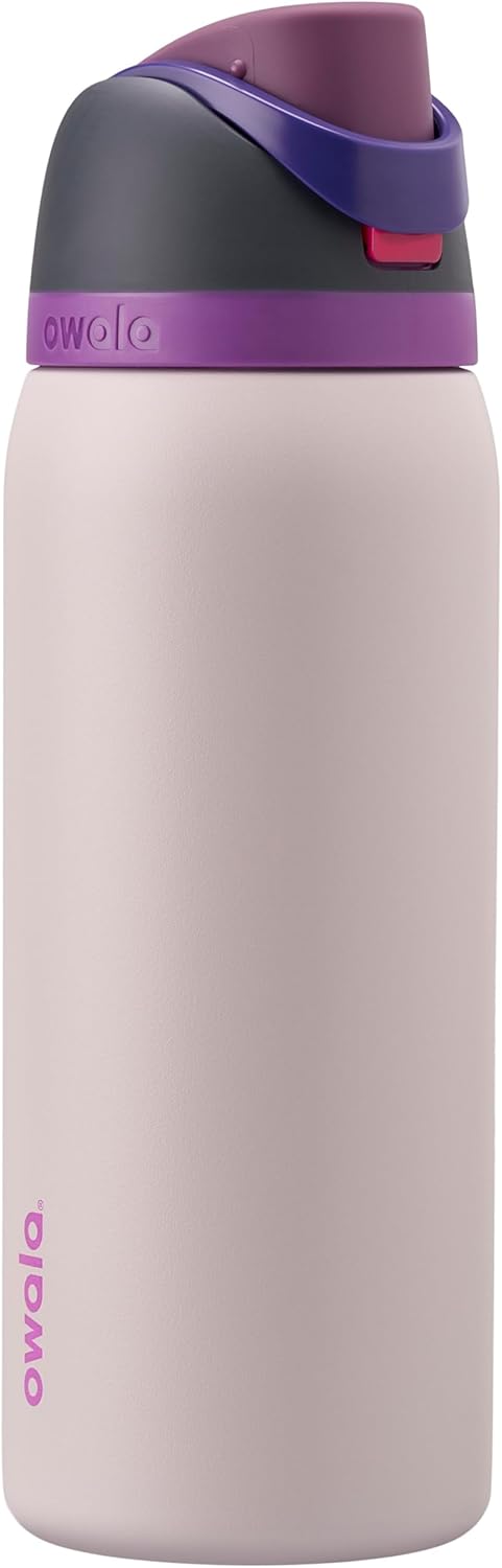 Owala FreeSip Insulated Stainless Steel Water Bottle with Straw for Sports, Travel, and School BPA-Free Sports Water Bottle, 24 oz, Beach House