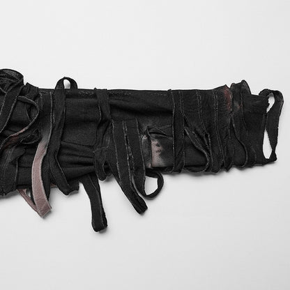 Black and Coffee Punk Hollow Out T-shirt