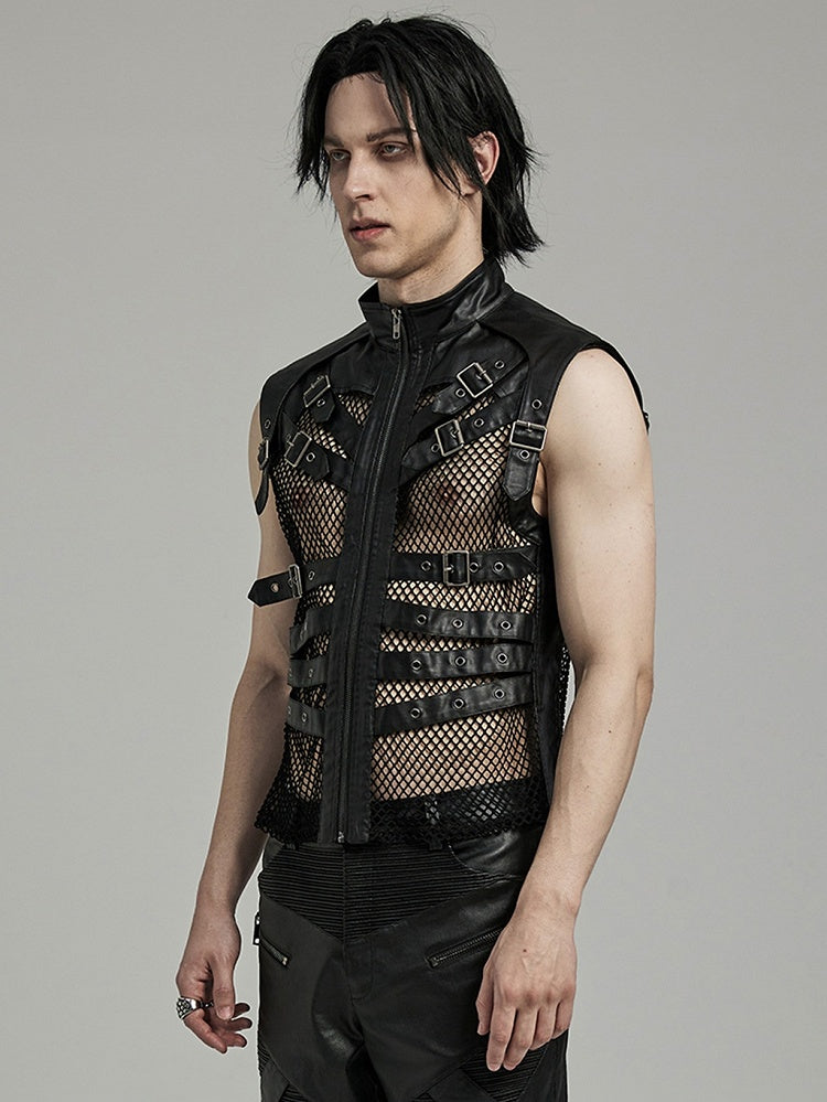 Punk Handsome Hollow Vest