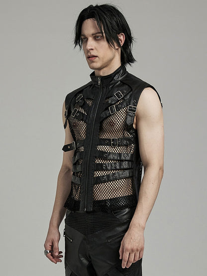Punk Handsome Hollow Vest