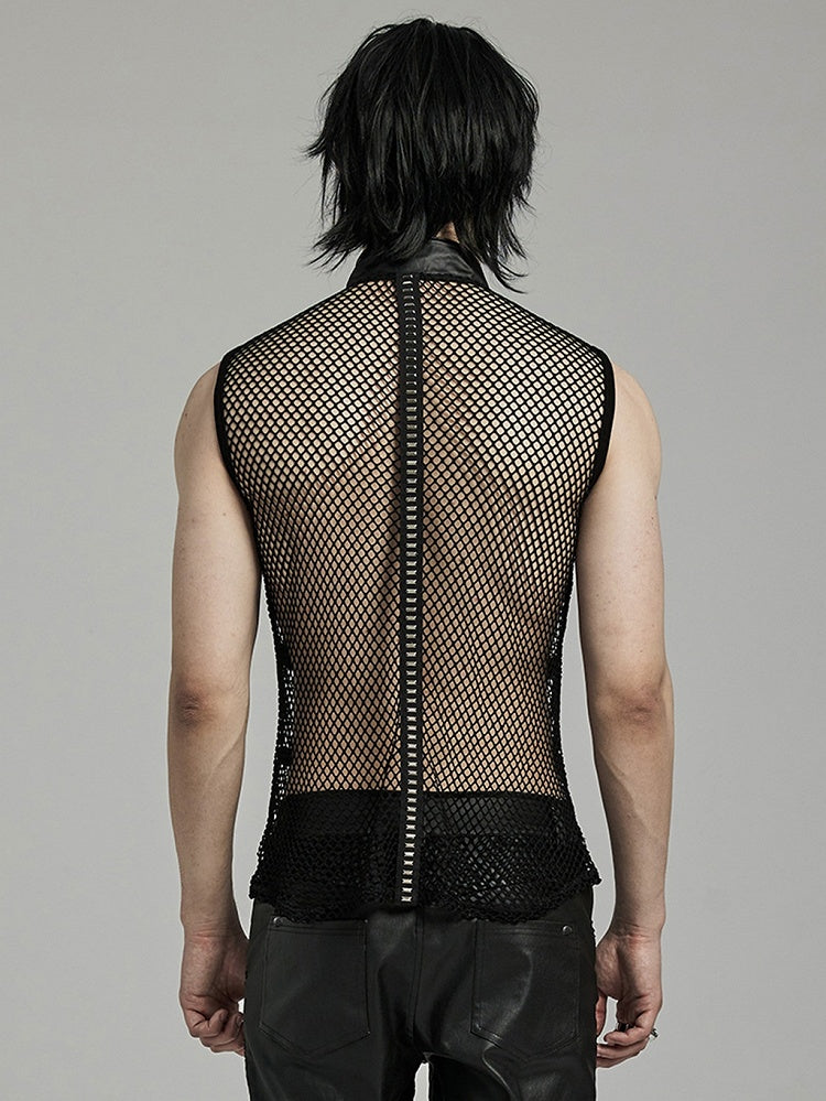 Punk Personalized Mesh Tank Top
