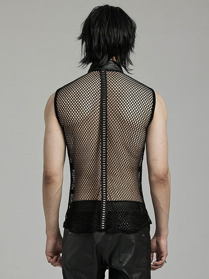 Punk Personalized Mesh Tank Top