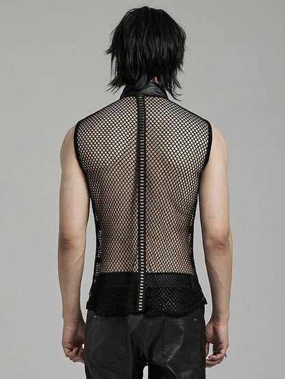 Punk Personalized Mesh Tank Top