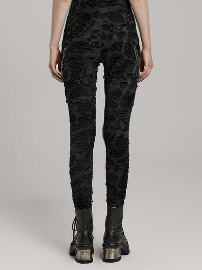 Black Wasteland Punk Trousers