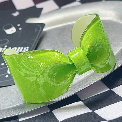 Red/White/Green/Rose Red Y2K Bowknot Cuff